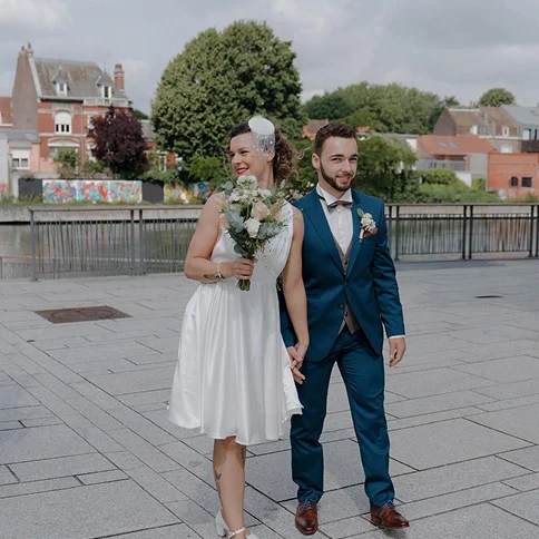 Chloé, la mariée pin up et son mari