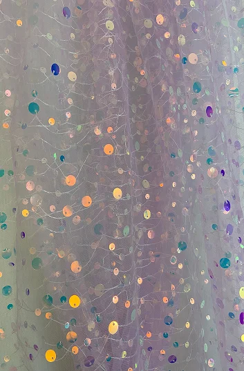 Voile de mariée en tulle à sequins